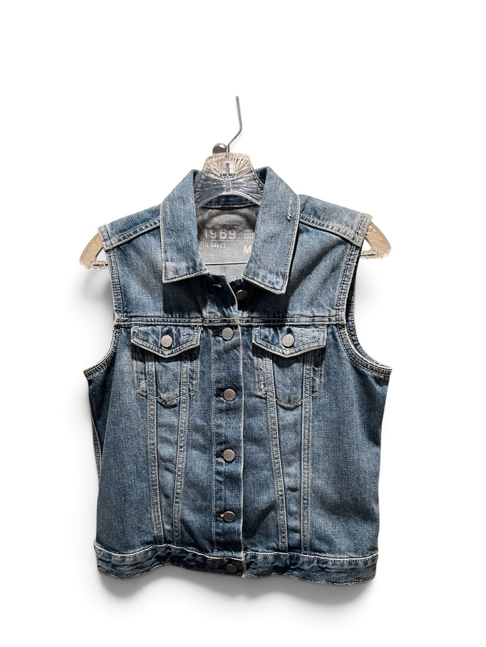 Gap 1969 Women's Denim Vest in Blue